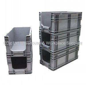 Heavy Duty Stacking Euro Box 50cm 22 Litre Open Front